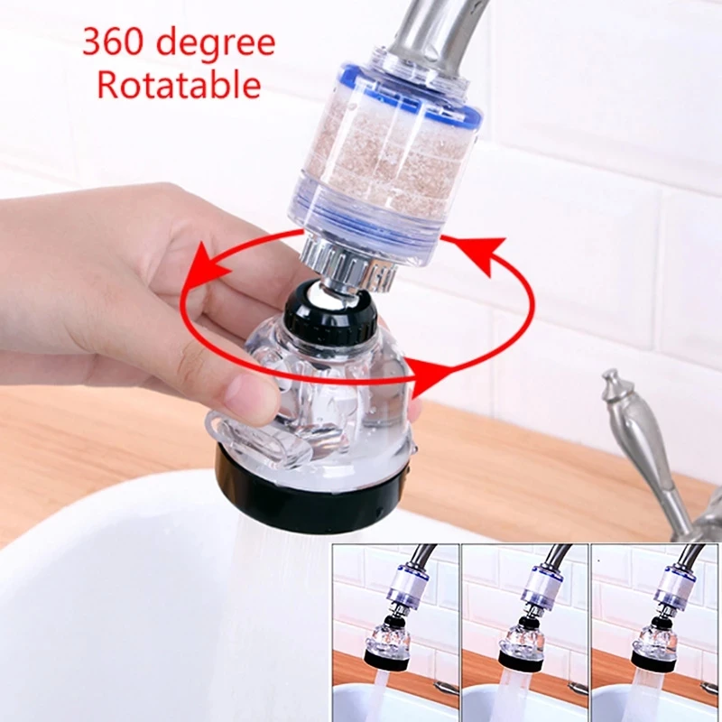 Zhangji 3 Modes Faucet Aerator 360 Rotatable Kitchen Chlorine Removal Purify Splashproof Saving Tap Spray Water Faucet Filter