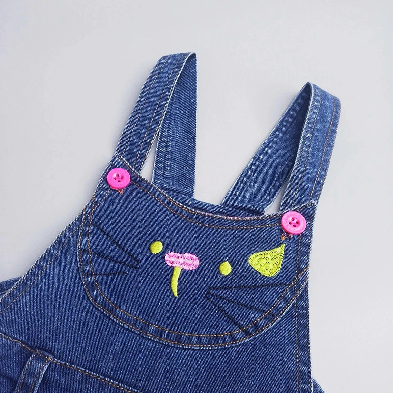 IENENS Summer Sundress Baby Girls Suspender Girls Dress Overalls 1 2 3 Years Kids Straps Denim Dress Children Clothing Clothing