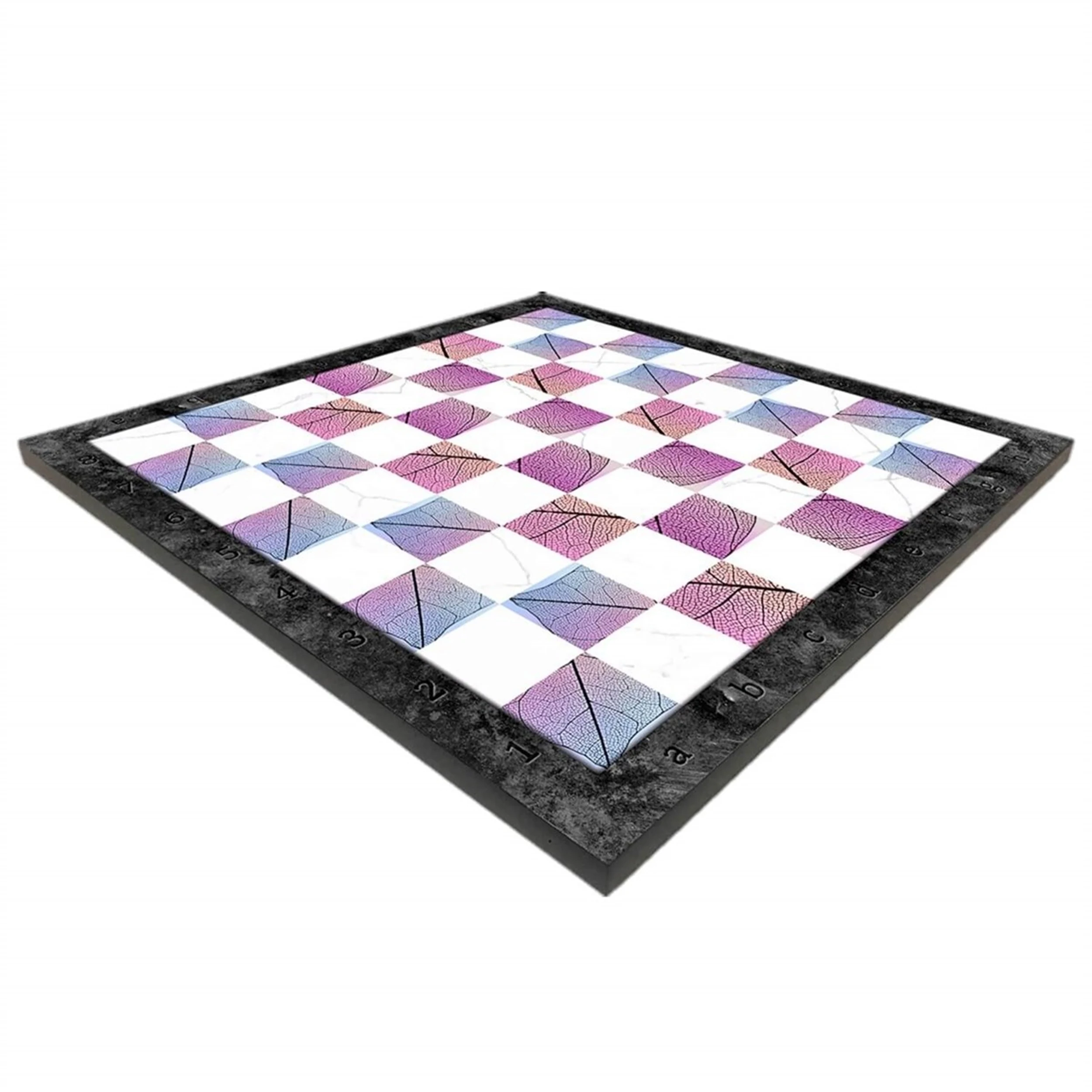 Wooden Chess Board Spring Theme Patterned 37x37 cm