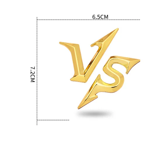 

Gold VS Auto Emblem Badge Motorcycle Decals Fairing Decals Stickers Car Accessories