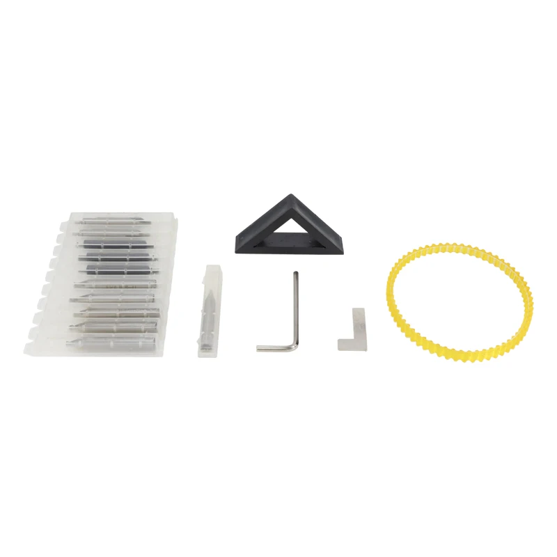 XCAN-Conjunto Completo Conjunto Chave Máquina Cortador, Fresa Final, Pino Guia, Broca Central para Cópia Chaves Peças de Máquina Duplicada, 15Pcs