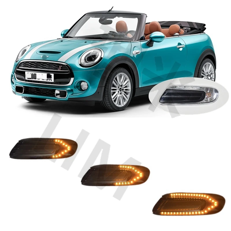 Fit for MINI Cabrio F57 Cooper One 2014 2015 2016 2017 2018 2019 LED Side Marker Turn Light Signal Lamp