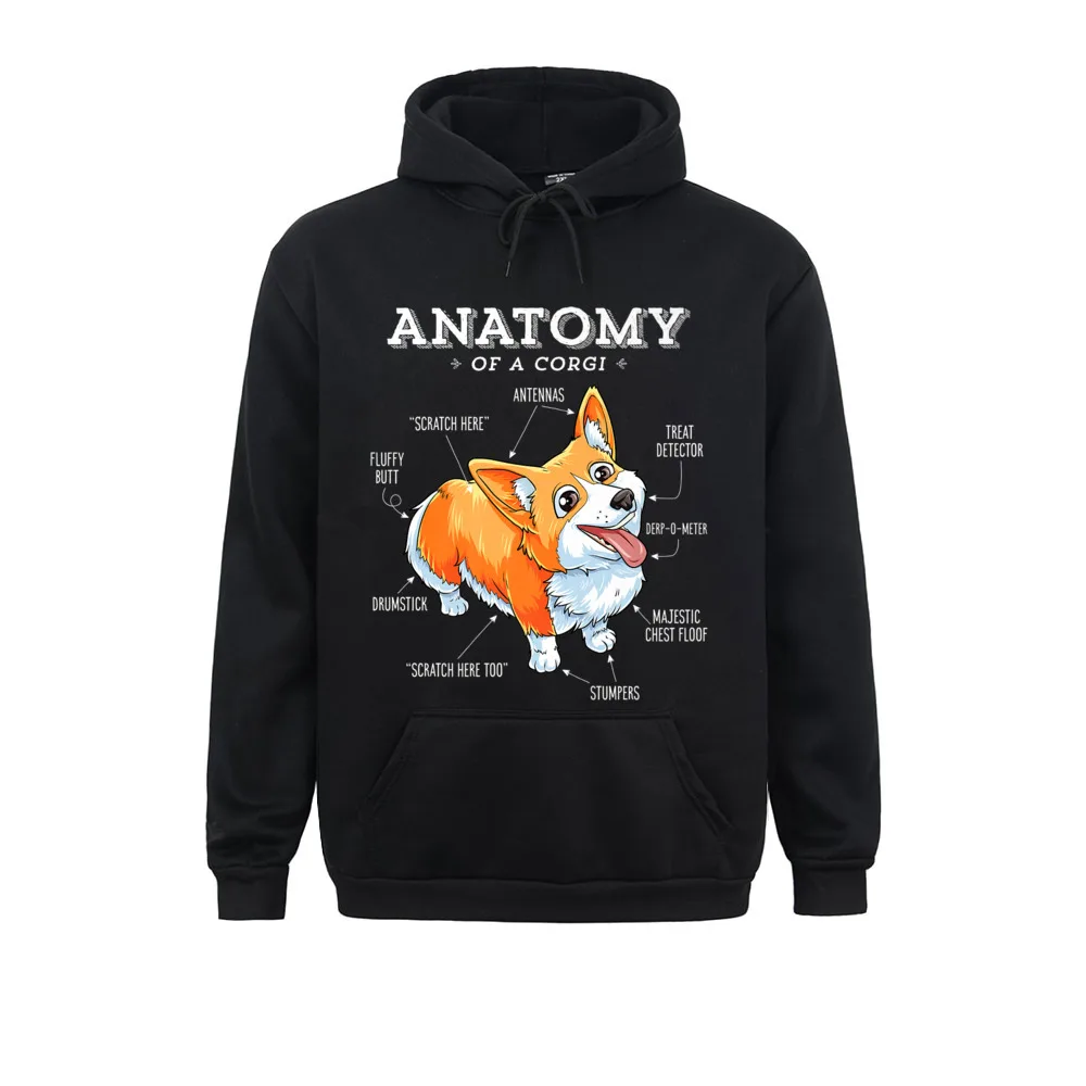 

Anatomy Of A Corgi Funny Corgis Dog Puppy Tops Hoodies Graphic Comfortable Long Sleeve Men Sweatshirts Hoods