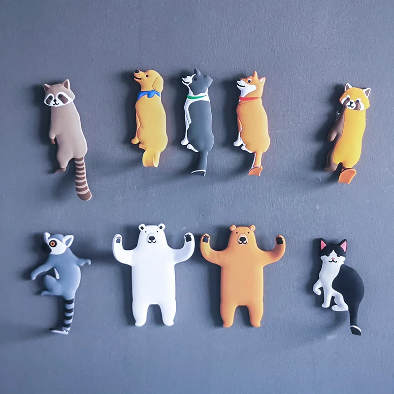 Storage Hook Free Nail Single Wall Hooks Wall Hanging Hook Cartoon Animals Decorative Home Decor Wall Hook Key Hair Pin Holder