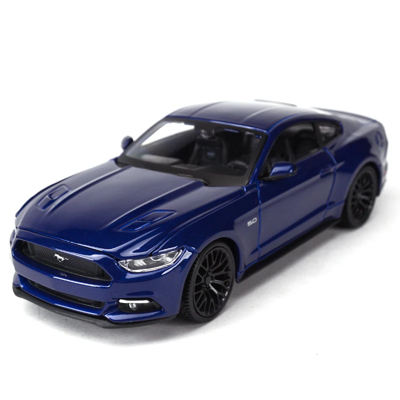Maisto-Ford Mustang Static Die Cast Vehicles, modelo coleccionable de coches, juguetes, 1:24, 2015