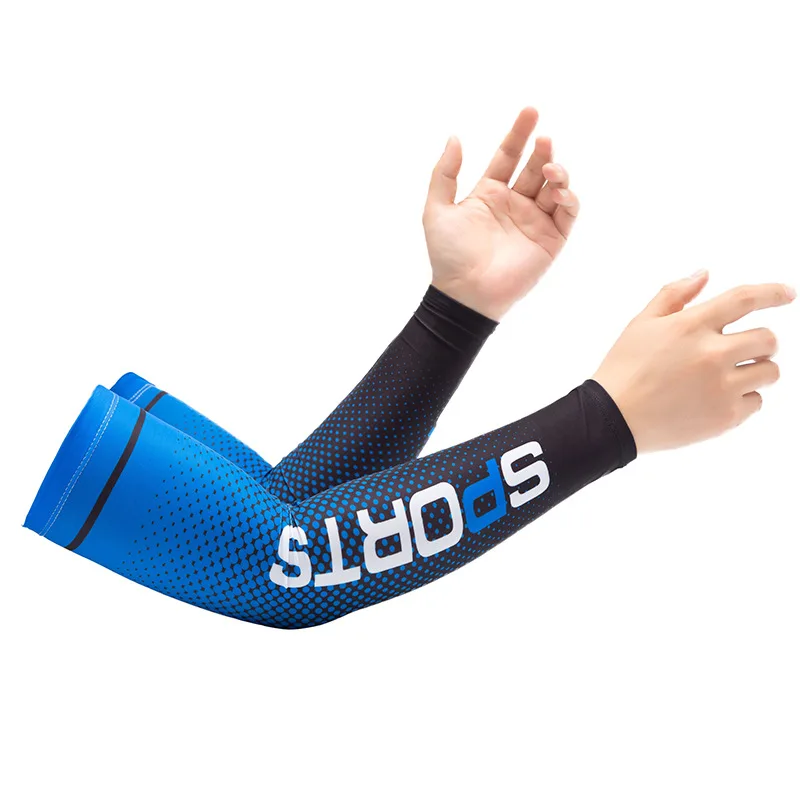 Mangas de hielo de verano para ciclismo, protector solar transpirable, pesca, deportes, equitación al aire libre, manga antiquemaduras, estampado, cubierta de brazo para hombres y mujeres