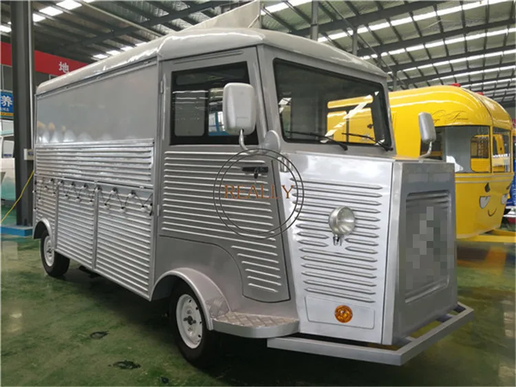 Carrito eléctrico Vintage para venta de comida, remolque móvil para el mercado europeo, novedad