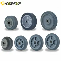 Replacement caster wheels,with bearing,rubber,3/4/5 inch,high load capacity,mute,wear resistance, trolley, shelf wheels