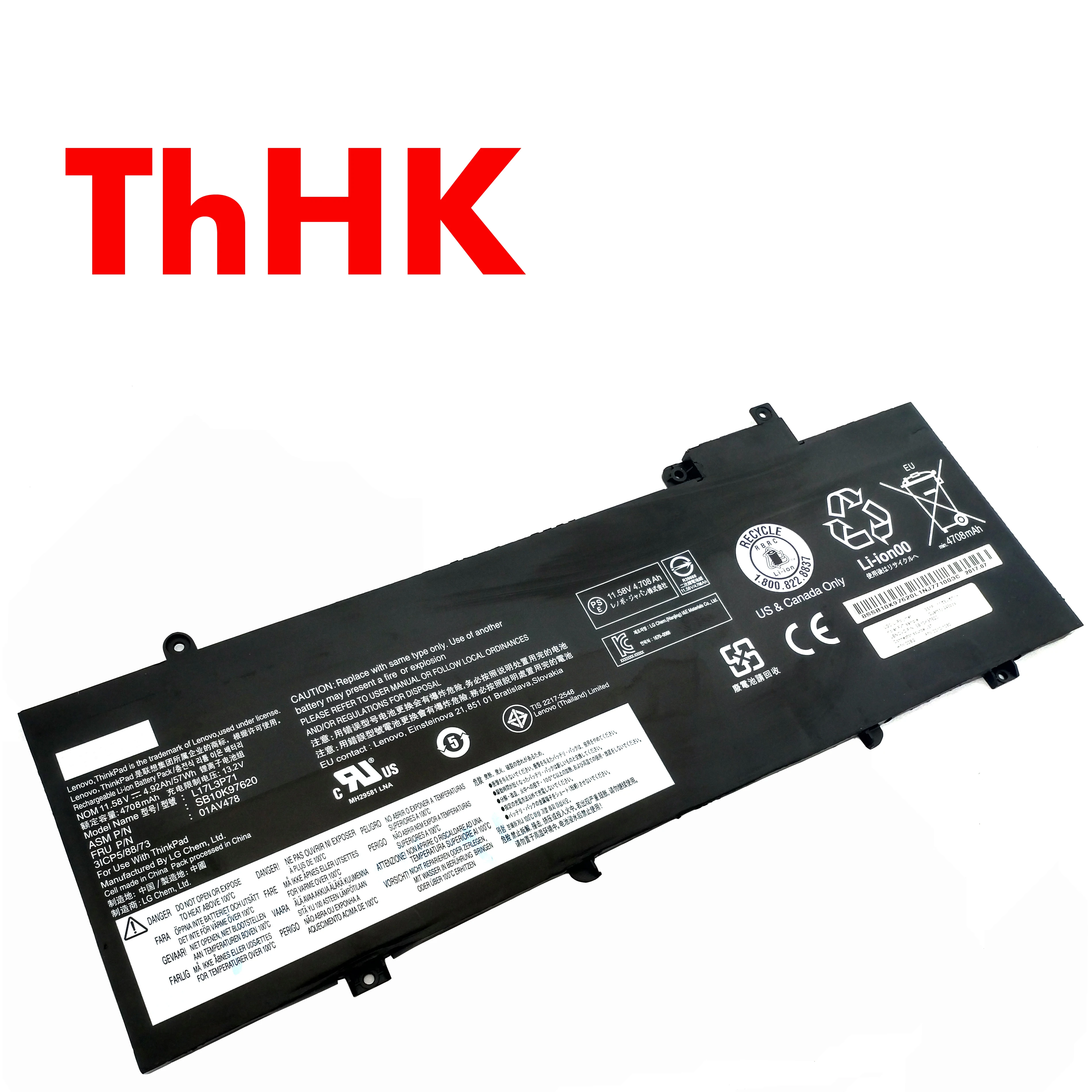 Genuine Original L17L3P71 L17M3P71 L17S3P71 01AV478 01AV479 SB10K97620 SB10K97621 Laptop Battery For LENOVO ThinkPad T480s