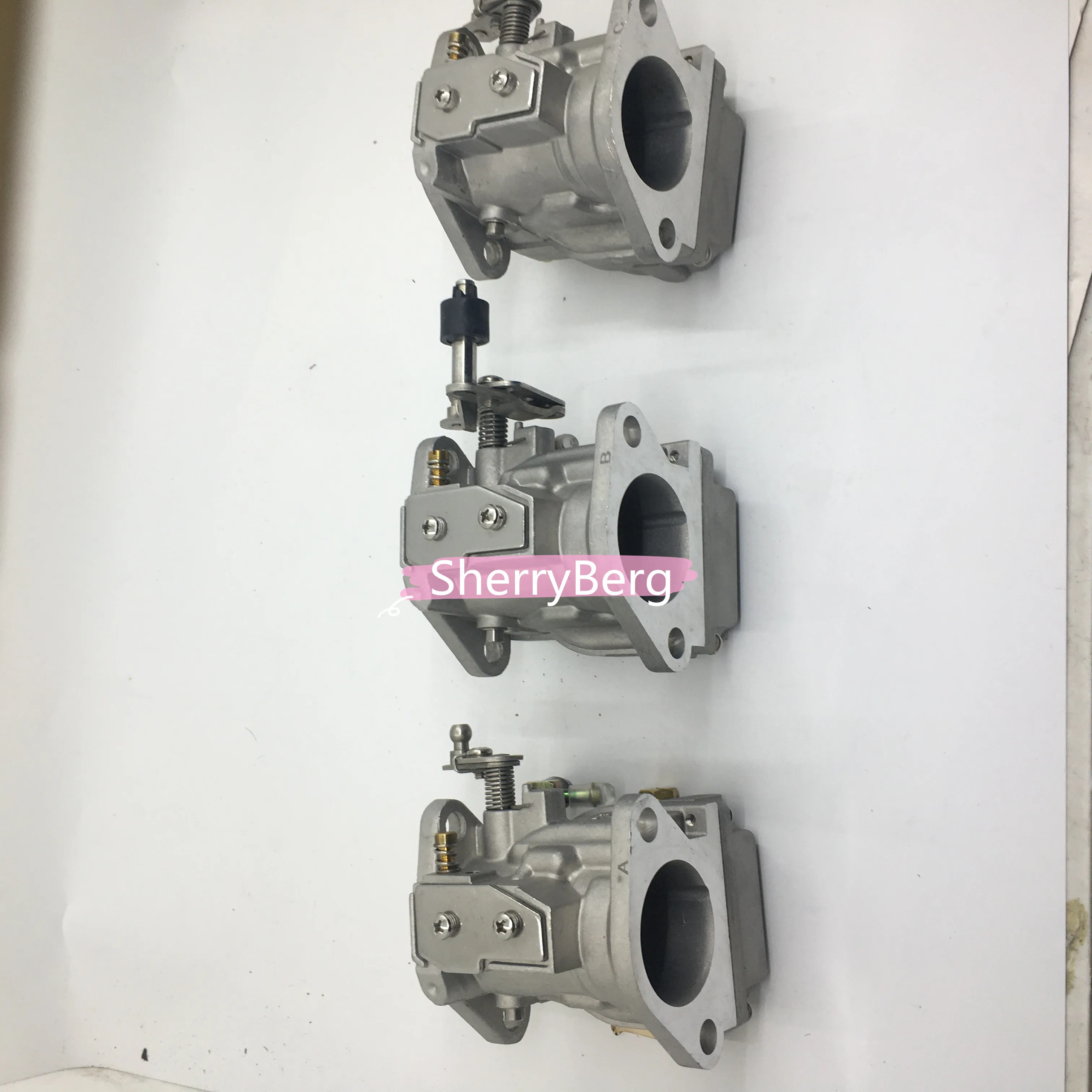 SherryBerg carb carburetor carburettor 1987-1989 70-90 hp for Mercury Mariner Outboard Carburetors 9012A7 WME  set of 3 carbs