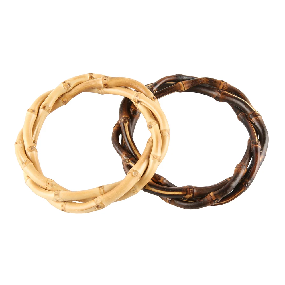 Nilerun Romantic Vintage Retro Unique Handmade Rattan Wrap Natural Bamboo Root Bangle Bracelet for Women Men