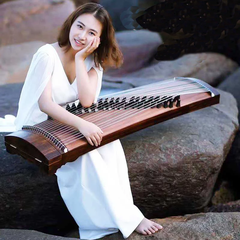 Portable BackPack of Chinese Traditional Musical Instruments, Half Length, 21 Strings Full Notes, Guzheng, 90cm