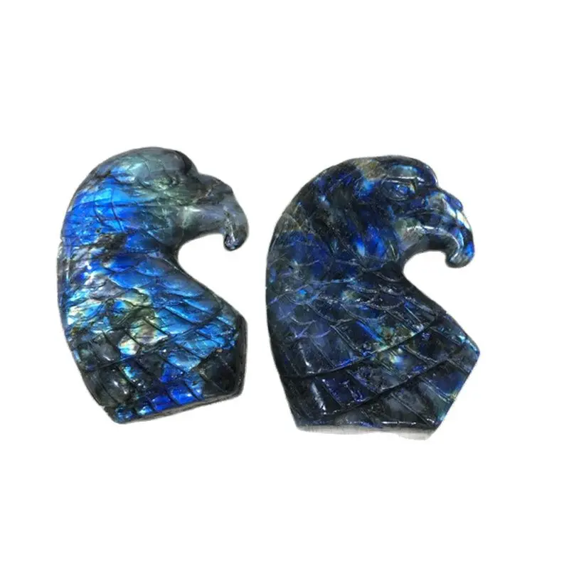 

Wholesale crystal carving animal feng shui healing folk crafts labradorite eagle for decoration