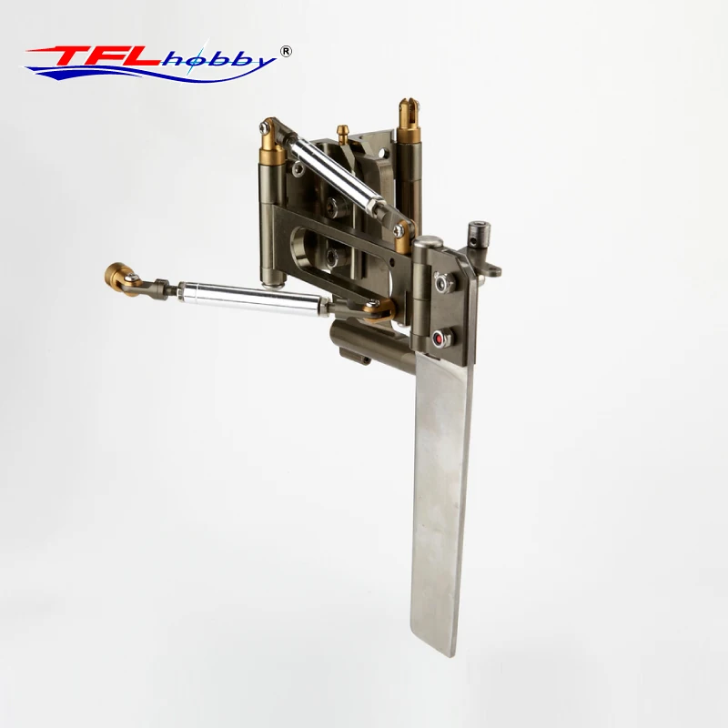 TFL Hobby Aluminum One-Side Built Up Rudder fit 6.35mm 1/4 Shaft for RC Gas Boat