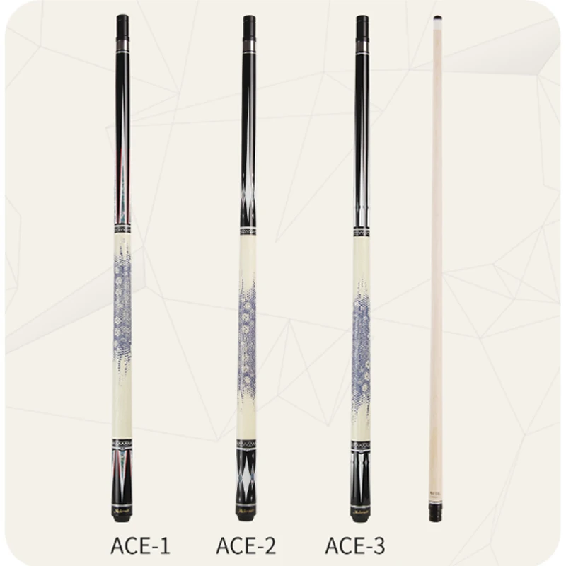 NEW High Grade ACE Billiard Pool Cue Stick with Cue Extension 13mm 11.5mm 10mm Pool Cue Case Set