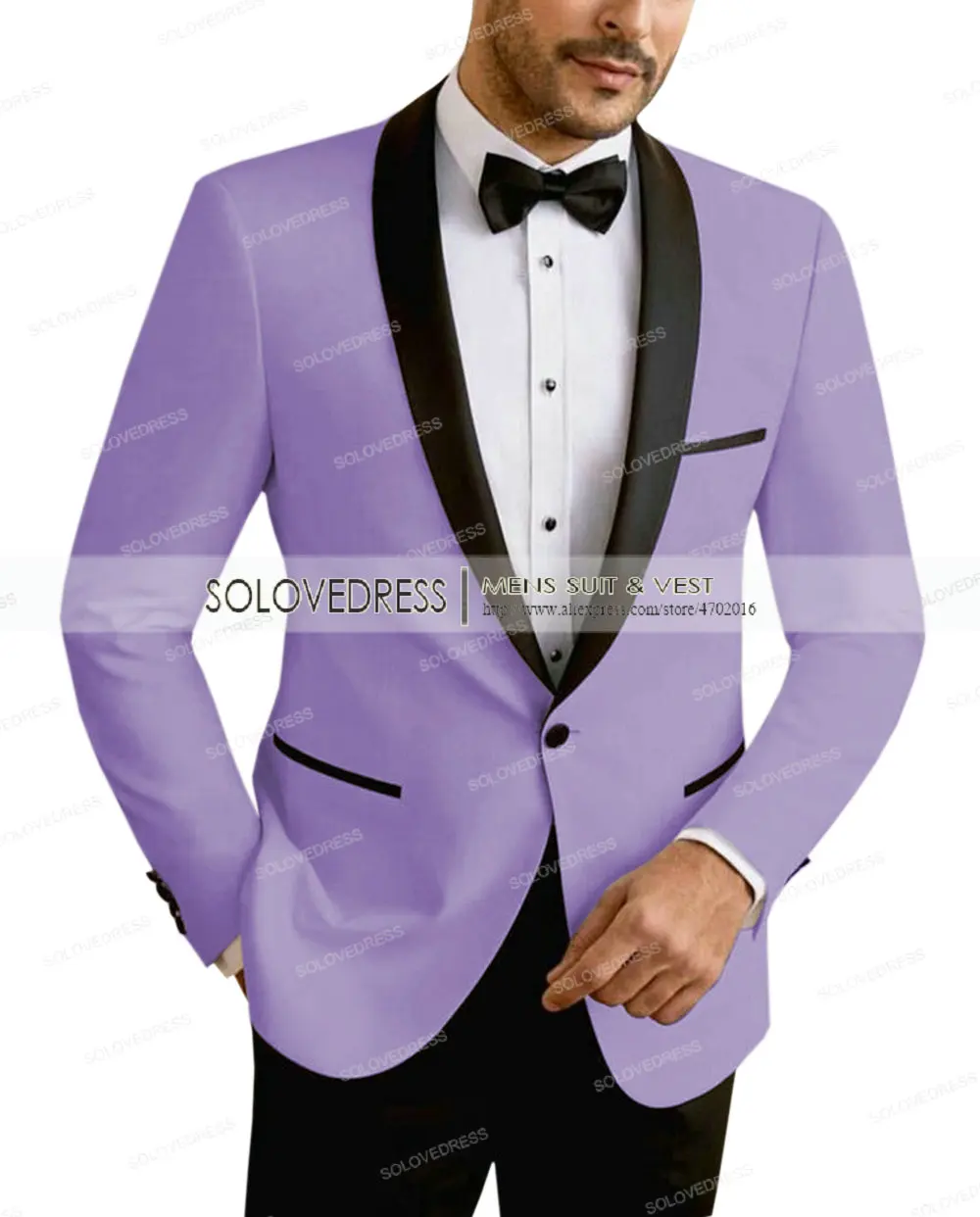 2 Piece Formal Men's Suits Regular Fit Wool Prom Champagne Grey Tuxedos Business Jacket For Wedding Groomsmen (Blazer + Pants)