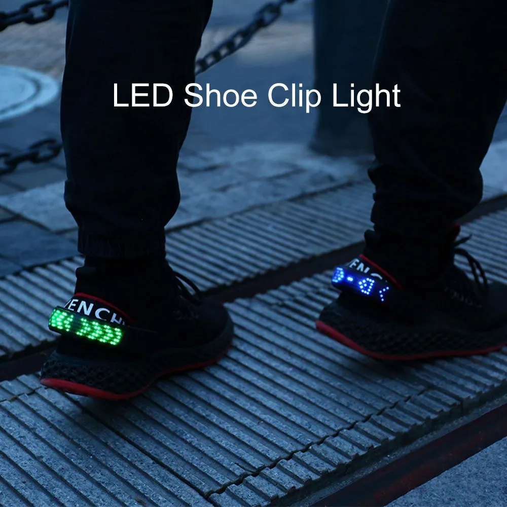 LED Shoe Clip Lights Clip-on LED Safety Light for Shoes IP67 Waterproof USB Rechargeable Drop shipping