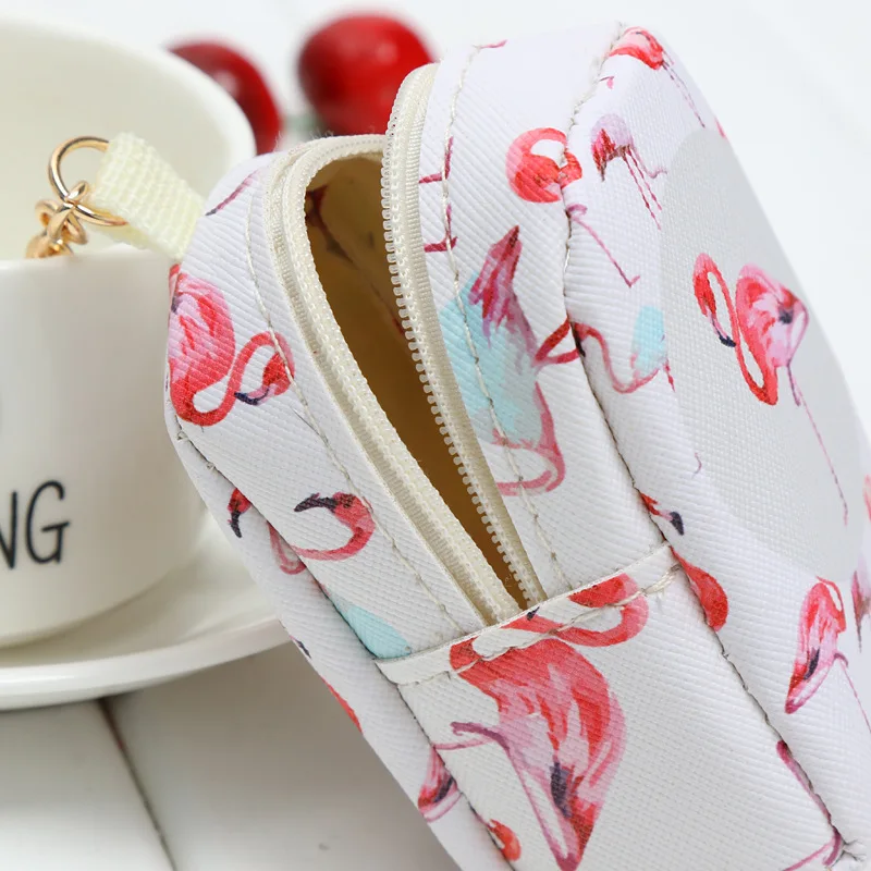 1 Piece Flamingo Pattern Cute Bag Pocket Wallet 5 Styles Of Flamingo Design Small Pocket Wallet With Zipper