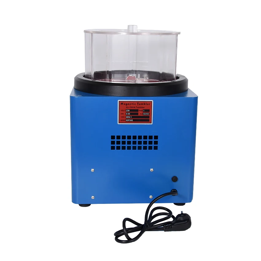 KT-280 Magnetic Tumbler Jewelry Polisher 1100g Ferromagnetic Powerful Magnetic precision parts Polishing Machine 110V/220V