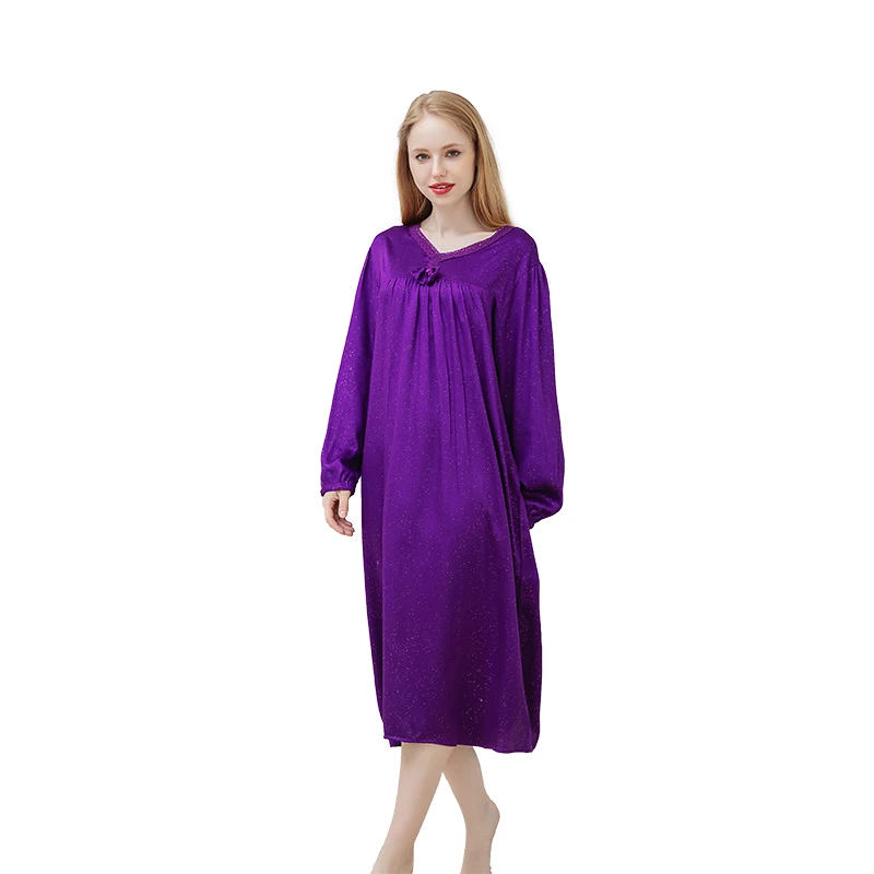 Novelty Clothing Long Nightgowns For Women 2020 Spring Summer New Dressing Gowns Girls Nightshirts Nightdress Cotton Sleepshirt