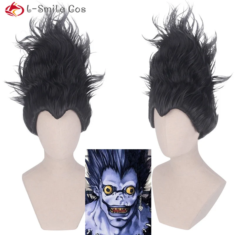 

Wigs Ryuk Black Heat Resistant Hair Pelucas Cosplay Costume Wigs + Wig Cap