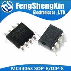 Mc34063api dip-8 mc34063ap1 mc34063 dip8 34063api ic mc34063a sop-8 mc34063adrsop8ピース/ロット