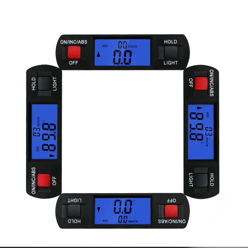 Digital Protractor Ruler, Electronic Level Tools, 360 Degree Flip, Measuring Angle Ruler, 400mm