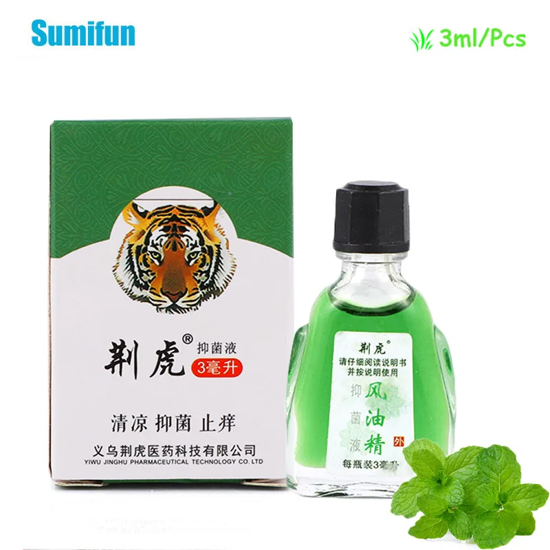 

3ml Tiger Balm Cooling Oil Mint Cream Relieve Colds Headaches Dizziness Refreshing Summer Mosquito Bites Anti Itching Plaster