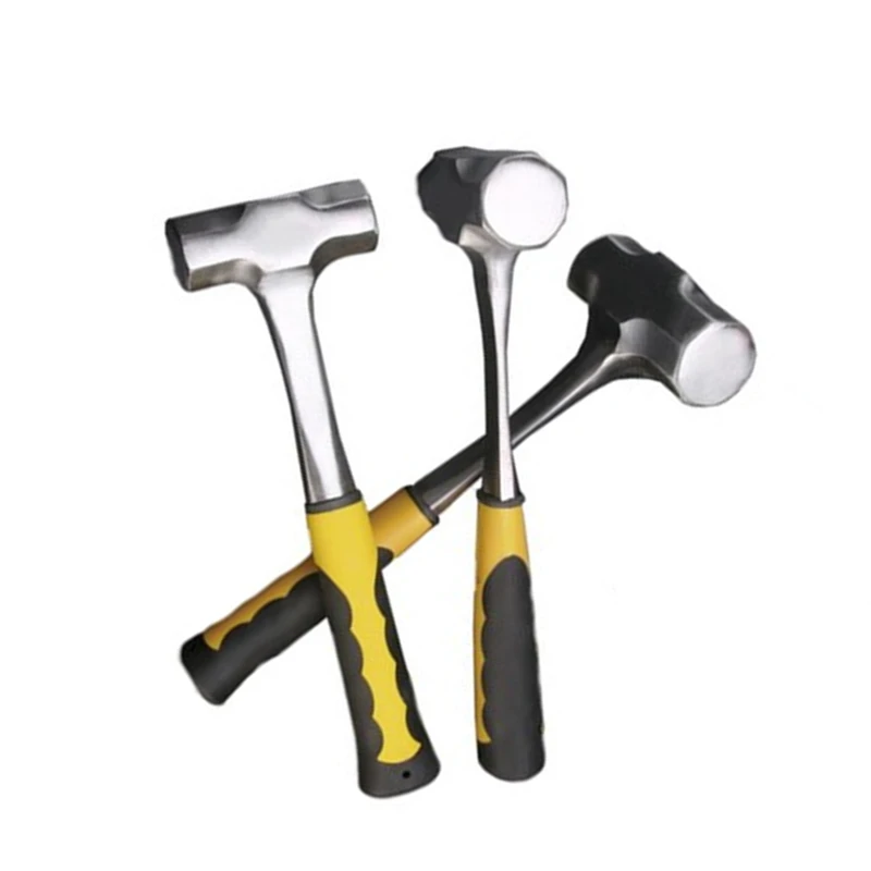 Ein stück club hammer in einem stück griff 3 LB - 4 £ heavy duty stein hammer gummi griff sledg hammer