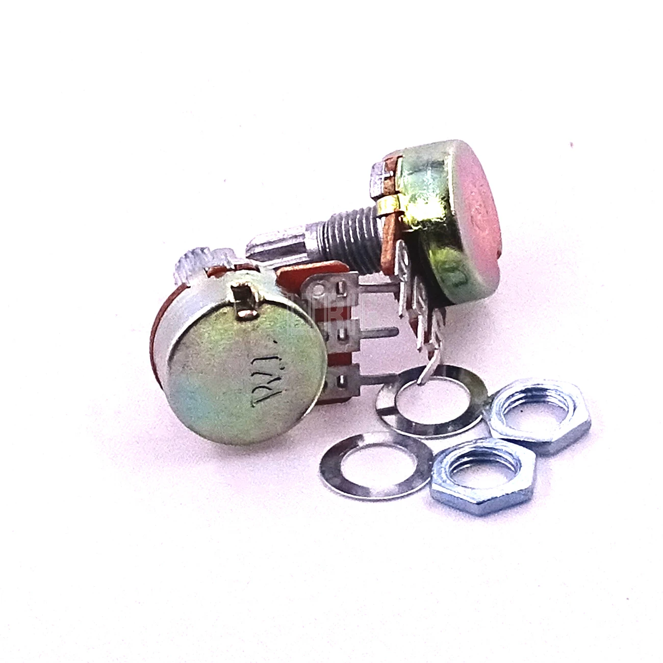 LTRIG custom 1Pcs WH148 Potentiometer 3PIN 15mm Shaft With Nuts And Washers WH148 B1K B2K B5K B10K B20K B50K B100K B250K  B1M