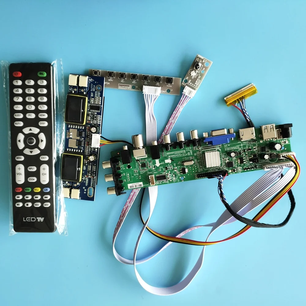 Kit for LM220WE1-TLB3/LM220WE1-TLD1 30pin Digital LCD Panel DVB-T 1680X1050 board remote TV USB 4 CCFL HDMI VGA Controller 22