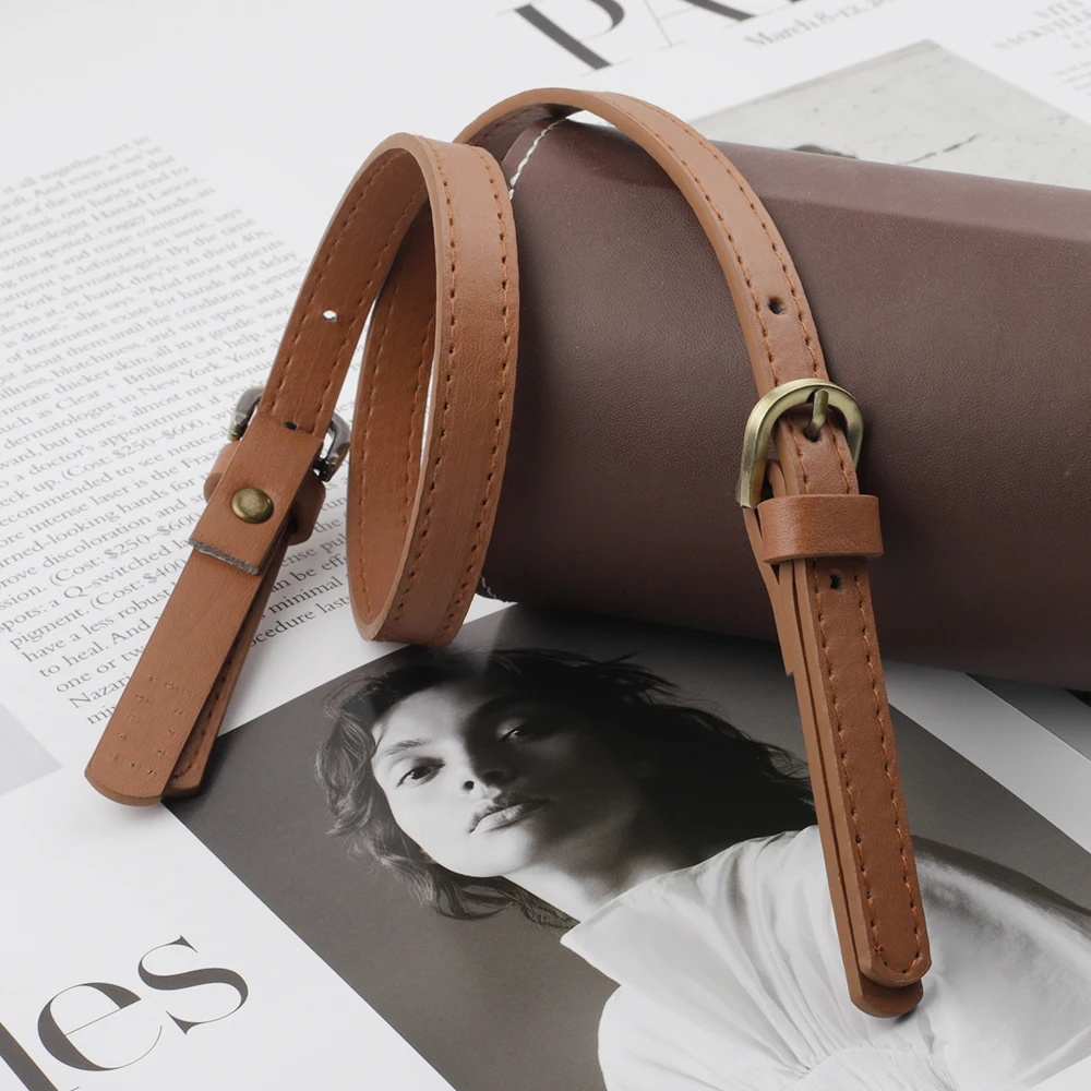 2Pcs 70cm Bag Belt Detachable PU Leather Handle Lady Shoulder Bag DIY Replacement Accessories Handbag Band Handle Strap Band