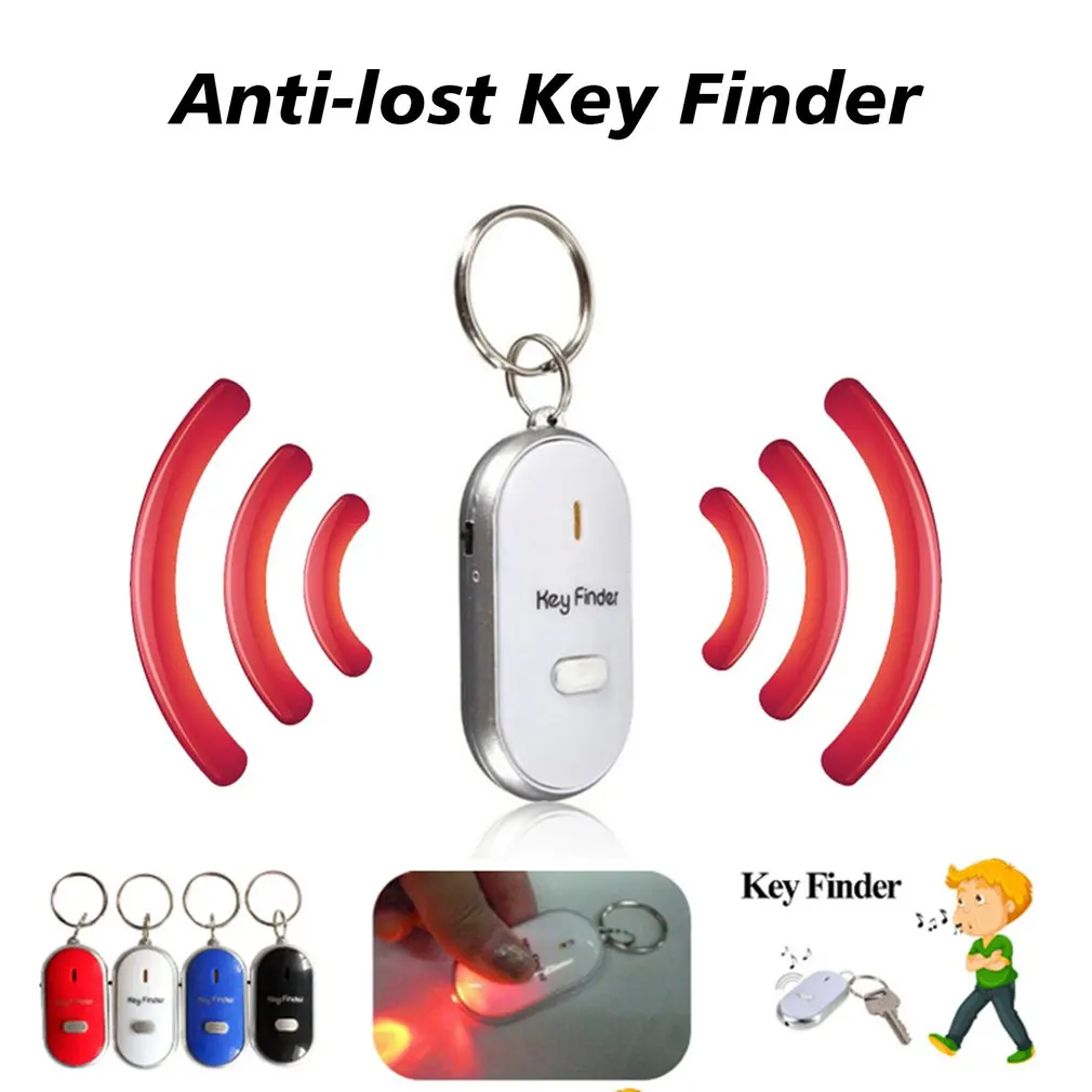 Mini Anti-lost Wireless Whistle Sensor Key Finder Induction Loss Protector Key Links Electronic Sound Child Alarm dropshipping