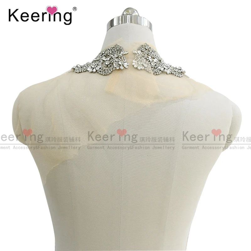 Rhinestone Applique Neckline for Wedding Dress, Bling Bling, New Arrival, WDP-165