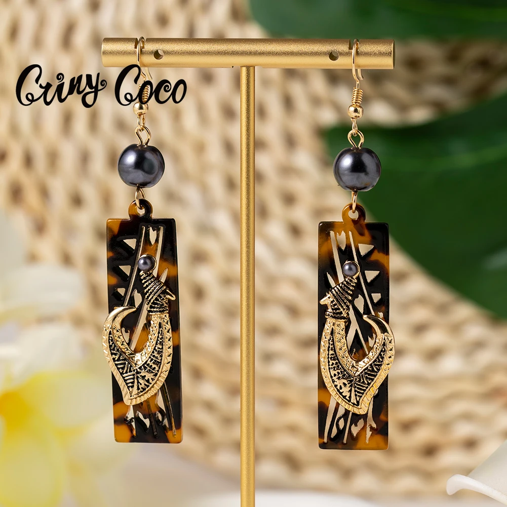 Hawaiian Acrylic Australia Designer Earrings Earring Accessories African Polynesian Jewelry Earring Women\'s Earrings for Women