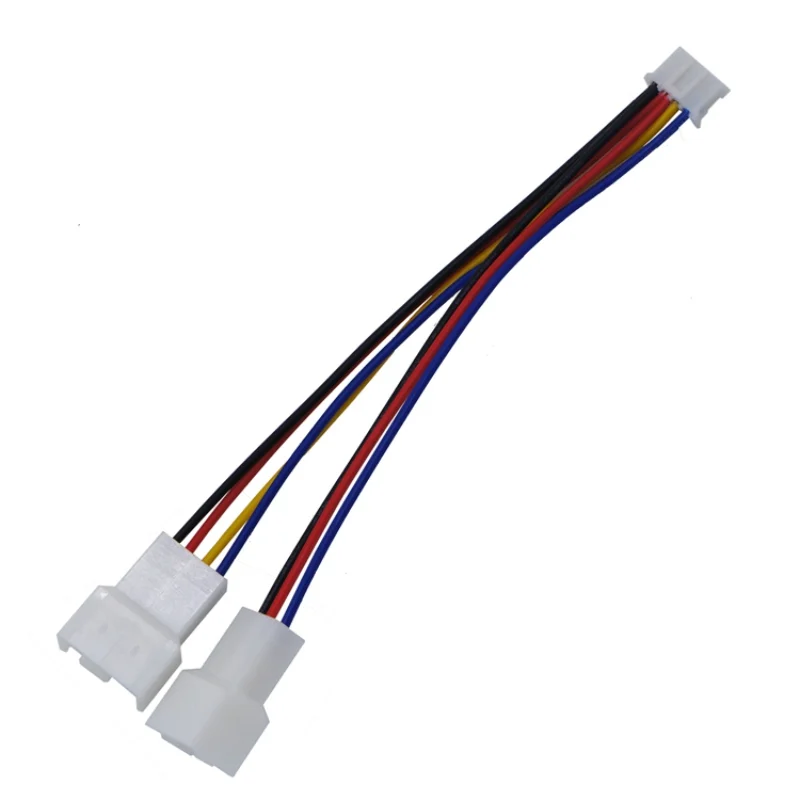 Graphics card fan adapter cable extension 1 to 2 graphics card fan 4-pin PWM temperature control adapter 4pin 3pin