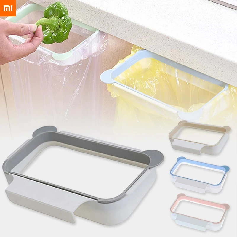 xiaomi youpin Foldable Kitchen Trash Can Trash Bin Hanging Trash Garbage Bag Waste Bin For Kitchen Storage Holders Trash Racks