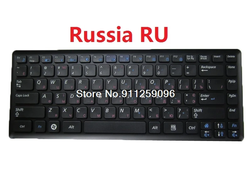 Laptop Keyboard For Samsung NP-X460 X460 Russia RU Arabia AR Germany GR BA59-02364E BA59-02365C BA59-02364D With Black Frame