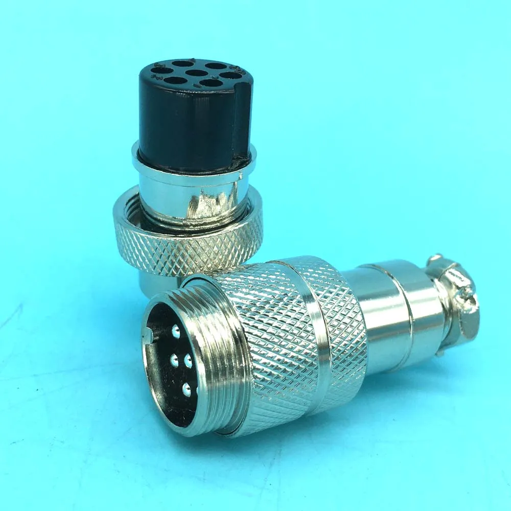 2 Set High Quality Gx20 M20 2/3/4/5/6/7/8/9/10/12/14 15-Pin Aviation Interface Plug Socket Docking Connect Butt-Joint Connector