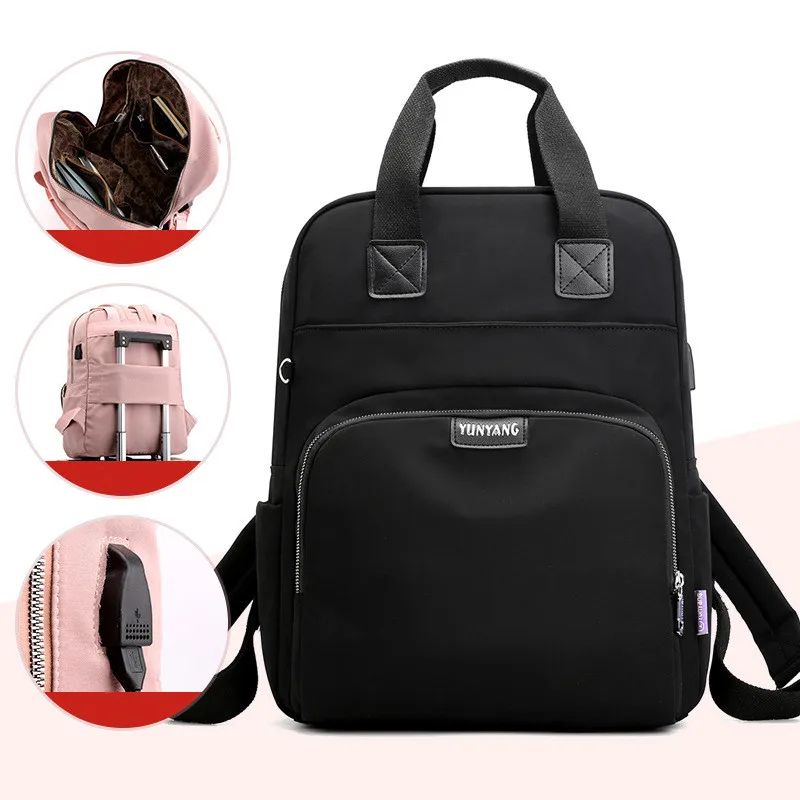 New Waterproof Nylon Backpack for Women School Shoulder Bag Bagpack for Teenage Girls Female Travel Backpacks mochila