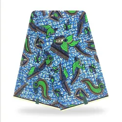 Tela de Ankara 100% algodón holland100% tela de cera auténtica de la mejor calidad para vestidos de fiesta de boda para mujer 6