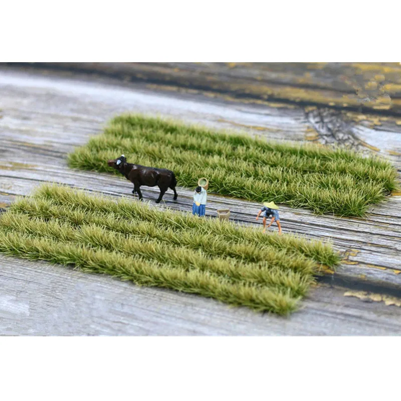 1/72 1/87HO Miniature DIY Rice Field In Spring Model Scenario Material for Train Sand Table