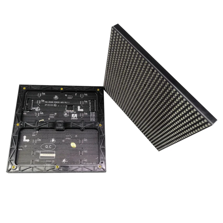 LED Matrix P6 Indoor RGB 192*192Mm 32*32 Pixel 1/16S SMD Full Color iklan LED Display Running Line