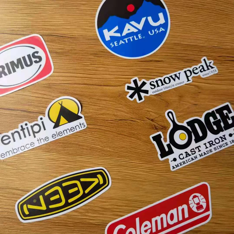 Matt Car Decals Vinyl Stickers Waterproof Laptop Pegatinas 3M Camping Logo Brand for Bycle Pitcher Motor Skateboard Luggag