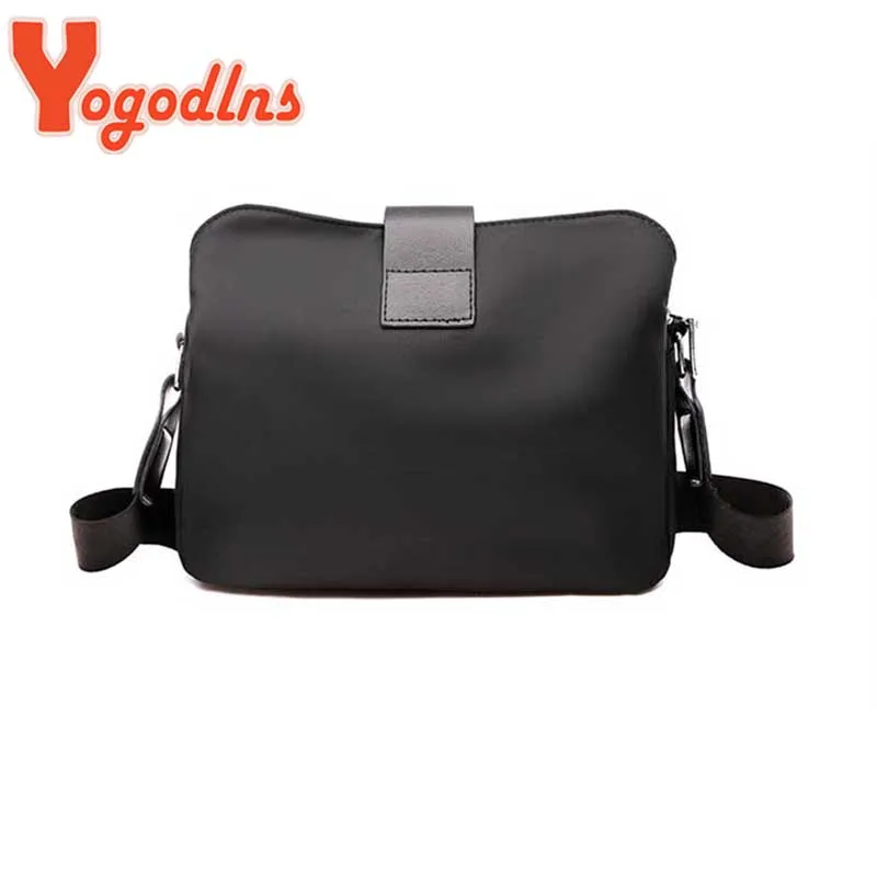 Yogodlns Simple Nylon Shoulder Bag Women Leisure Waterproof Messenger Bag Shopping Lady Handbag Travel Light Small Bag Purse sac