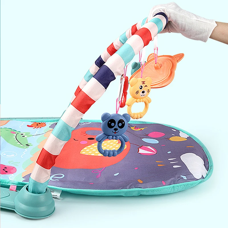 Baby Elephant Play Mat Educational Puzzle Carpet With Piano Keyboard Lullaby Music Kids Gifts Gym Crawling Activity Rug Toys