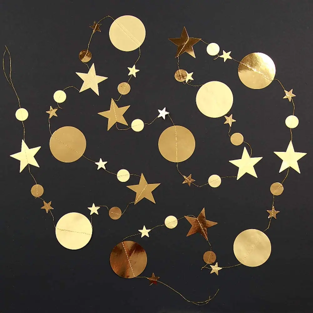 13ft Gold Twinkle Little Star Party Girlanden Glitzer Hängende Mond Sterne Dekorationen Kindergeburtstag Babyparty Ramadan EID Party – Detail 2