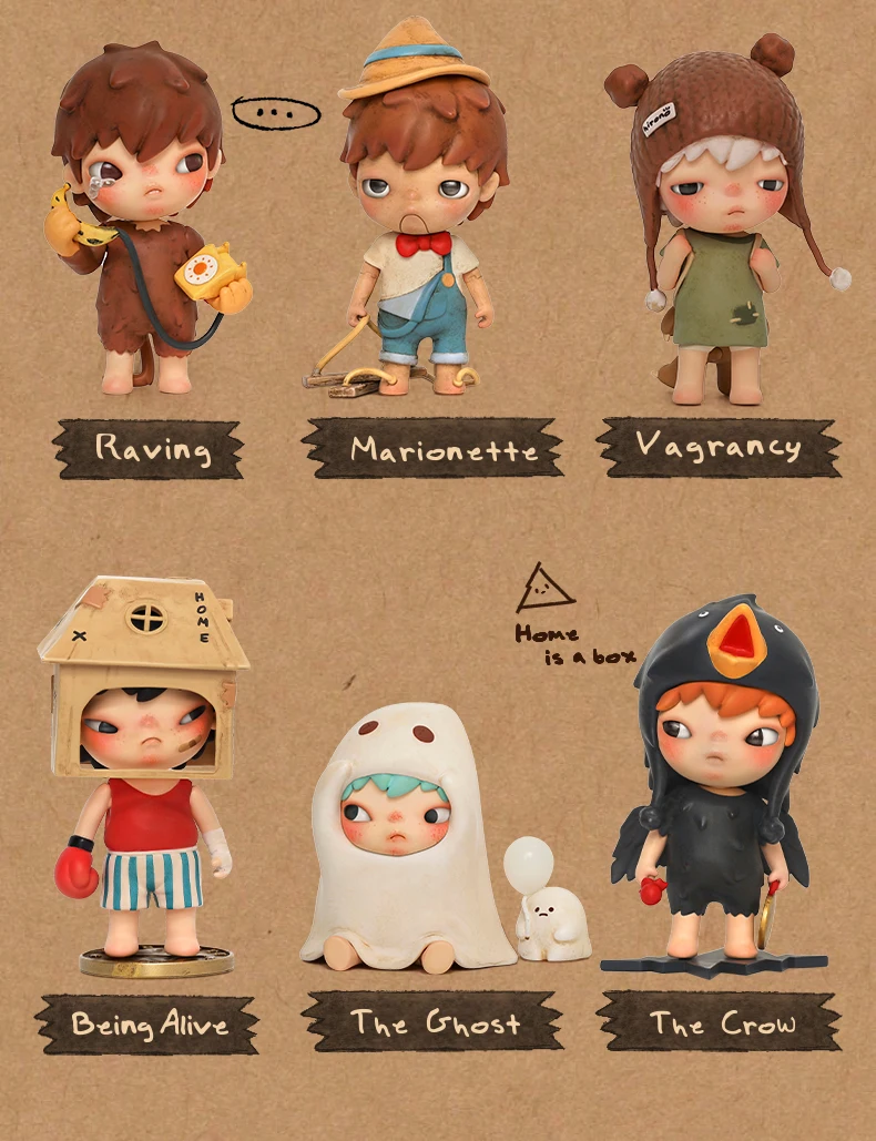 Pop Mart Hirono die andere Serie Mystery Box 1pc/12pc niedlichen Geschenk Kind Spielzeug Action figuren – Detail 3