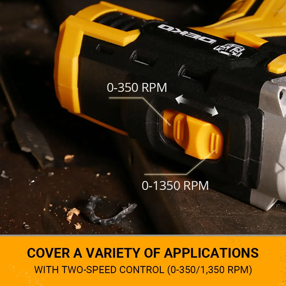 DEKO 12V 16V 20V Cordless Drill Electric Screwdriver Mini Wireless Drill Home DIY DC Lithium-Ion Battery Power Tools