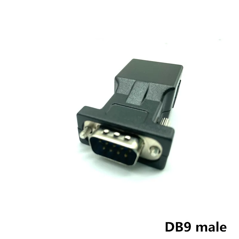 COM Port to LAN Ethernet Port Converter DB9 RS232 male Female to RJ45 Female Adapter 1pcs Requires no external power